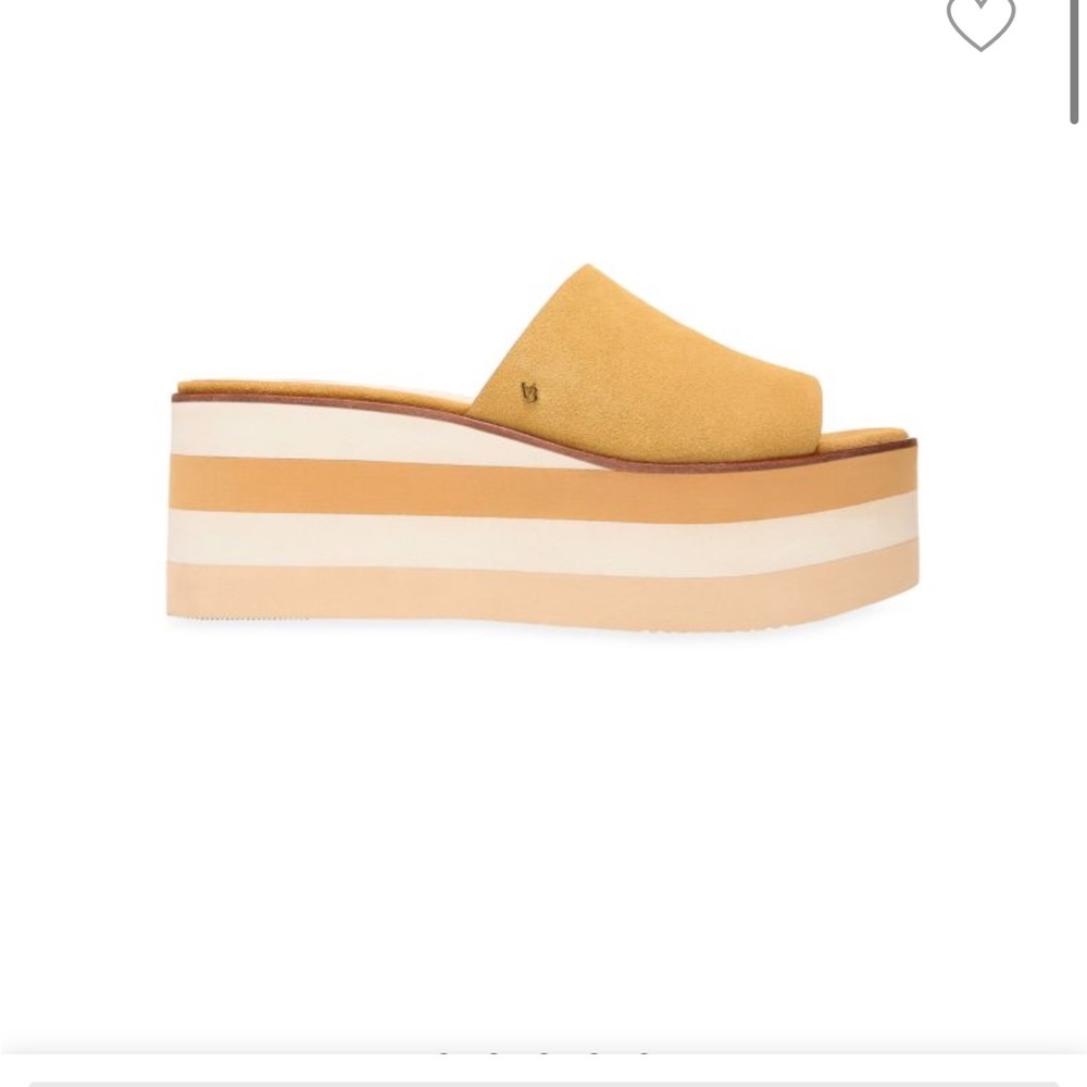 Veronica Beard Eunise leather platform slides